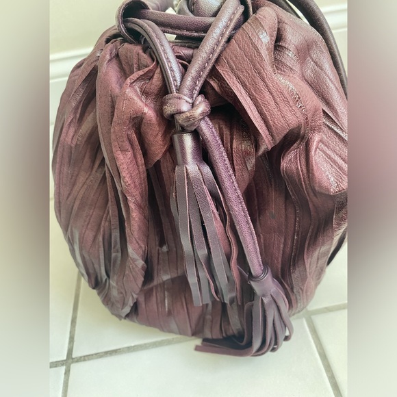 ⭐️HP⭐️Anthropologie|Scrunched Leather Hobo - Picture 4 of 11